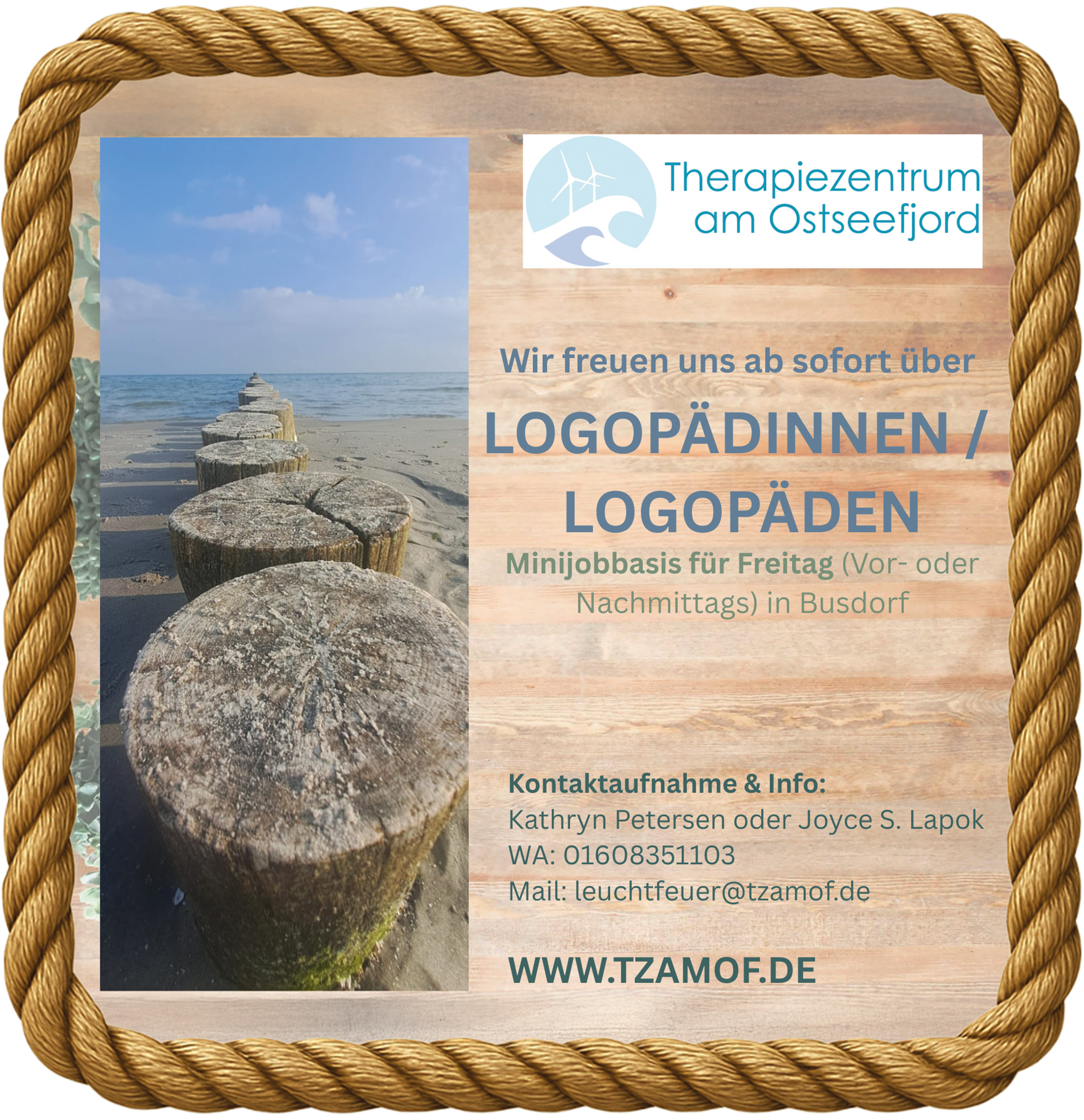 Bild mit Stellenanzeige